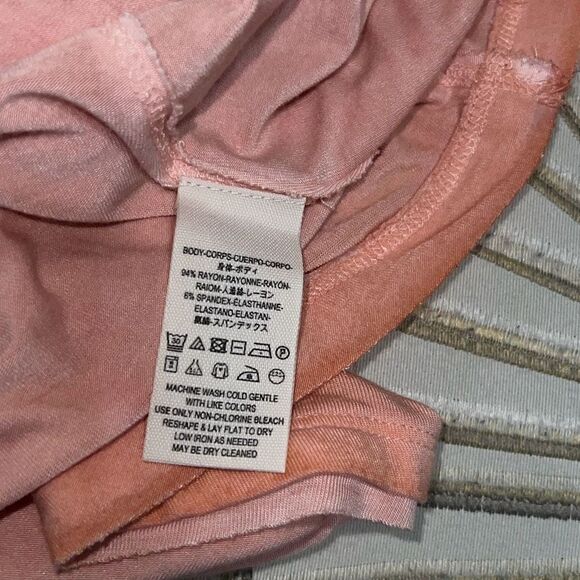 Free People | We the Free Amelia Y-Strap Tank Top Peach Oversized Swing Sz L - Picture 8 of 8